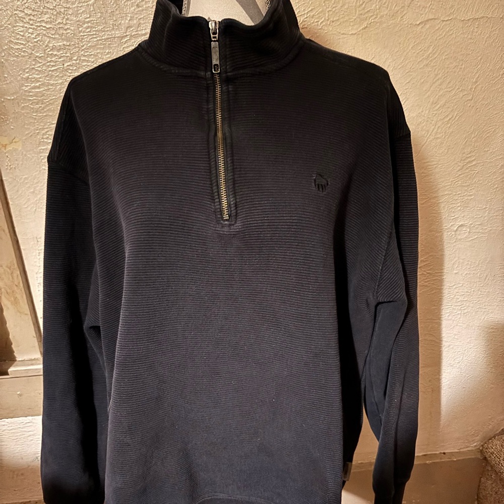 Men's Black Half-Zip Sweater Wolverine